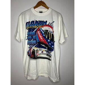 Vintage 90's Mark Martin Racing Graphic T-Shirt Men's Large Double Sided